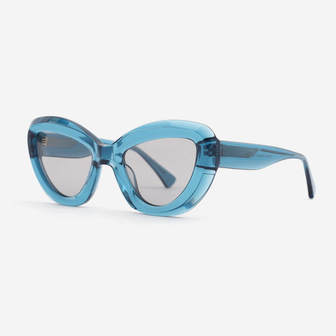 Butterfly-shaped with 3D effect Acetate Female Sunglasses  22A8074